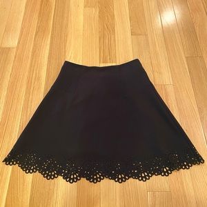 Loft Black Flirty Skirt